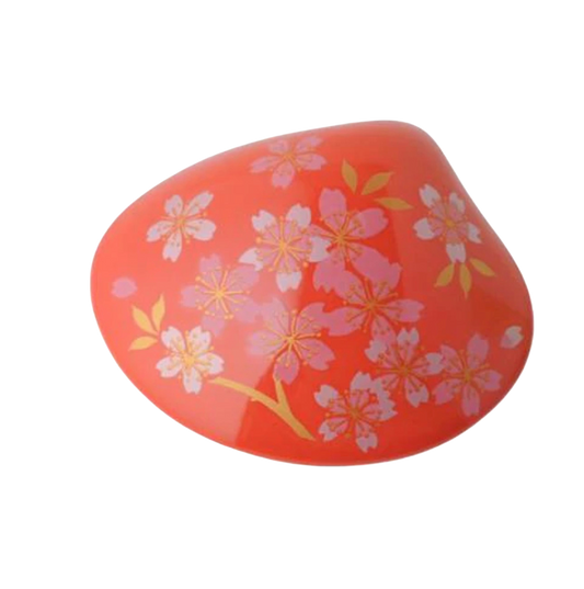 Podstawka na kadzidło inspirowana muszlą – czerwona wiśnia