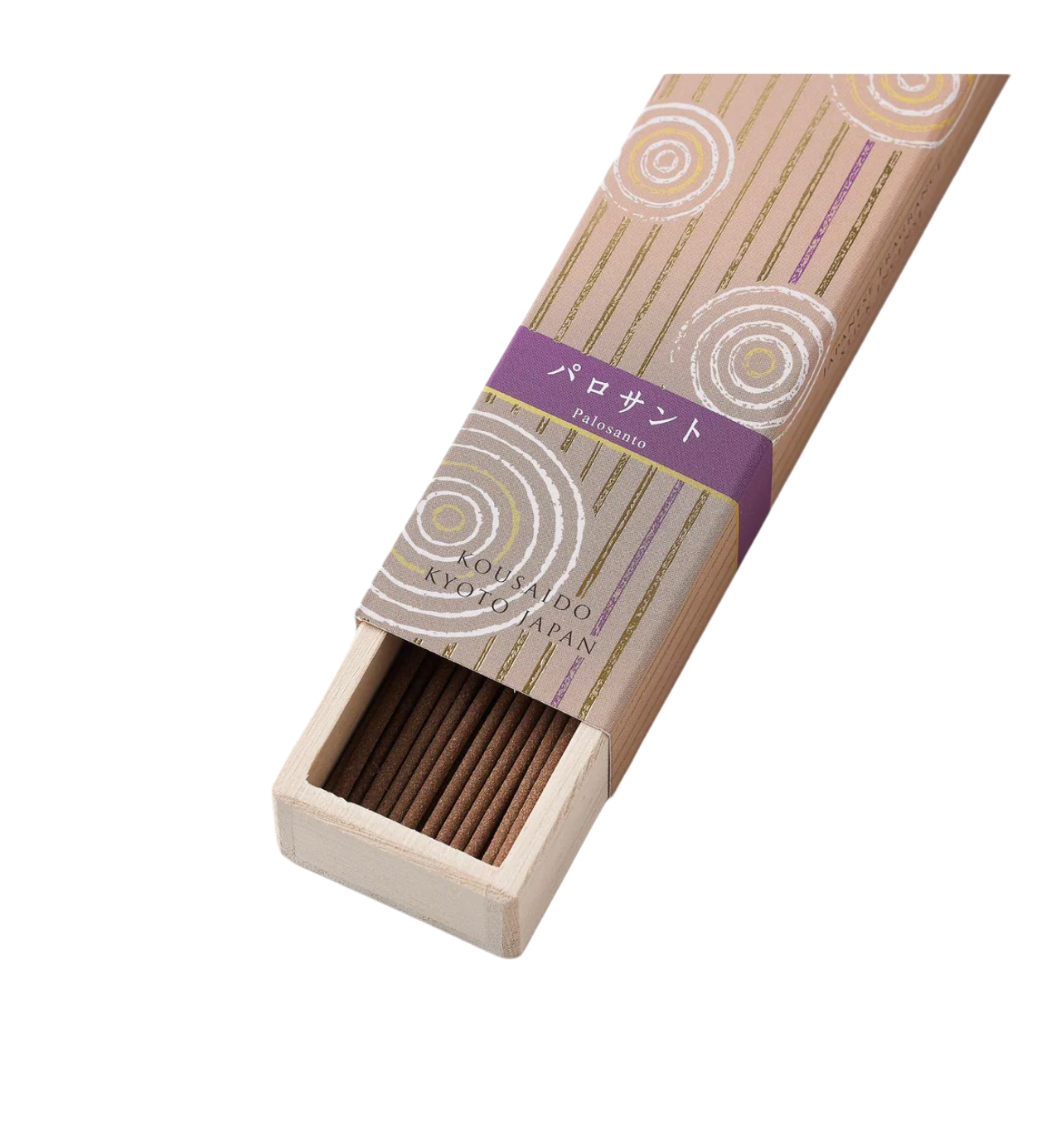 KOUSAIDO – Hyakuraku-ka Palosanto ŚWIĘTE DRZEWO (40 szt. + aluminiowa podstawka na kadzidło)