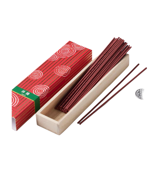 KOUSAIDO – Hyakuraku-ka Ringo JABŁKO (40 szt. + aluminiowa podstawka na kadzidło)
