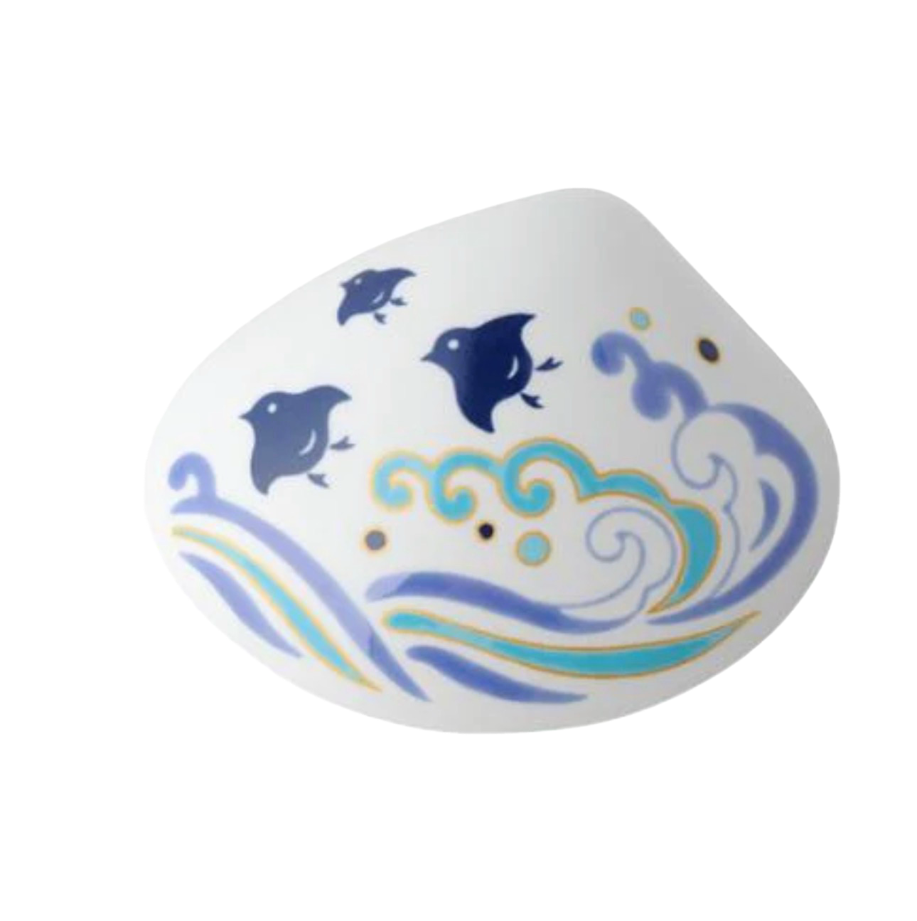 Podstawka na kadzidło "Chidori" - wzór muszli z motywem ptaka