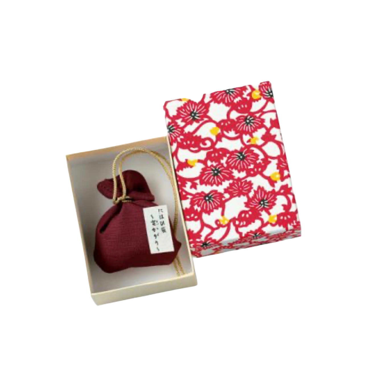 Woreczek zapachowy gładki (duży), Yoikagari, opakowany w pudełko z papieru Yuzen