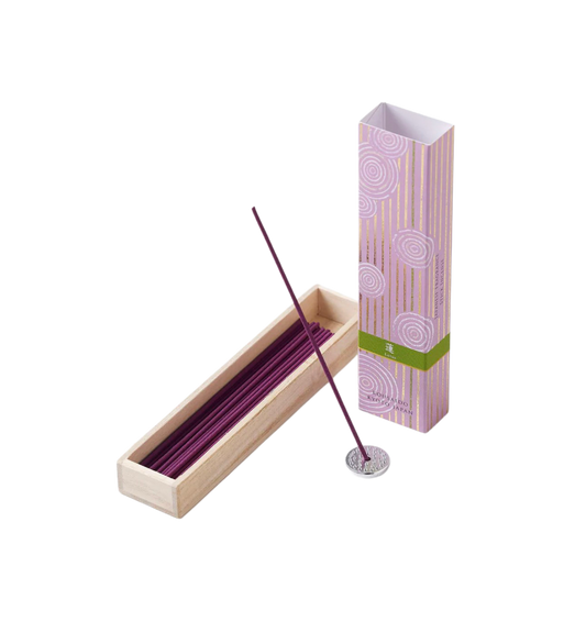 KOUSAIDO – Hyakuraku-ka Hasu LOTOS (40 szt. + aluminiowa podstawka na kadzidło)