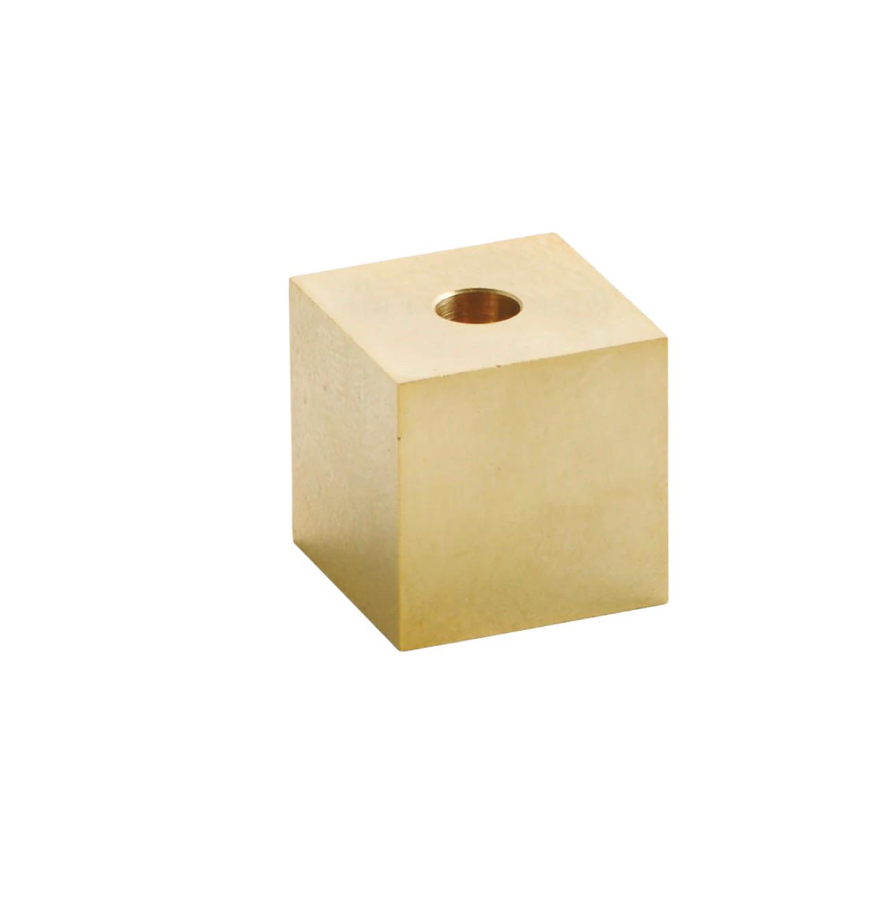 Mosiężna podstawka Kostka i szklana miseczka na kadzidło