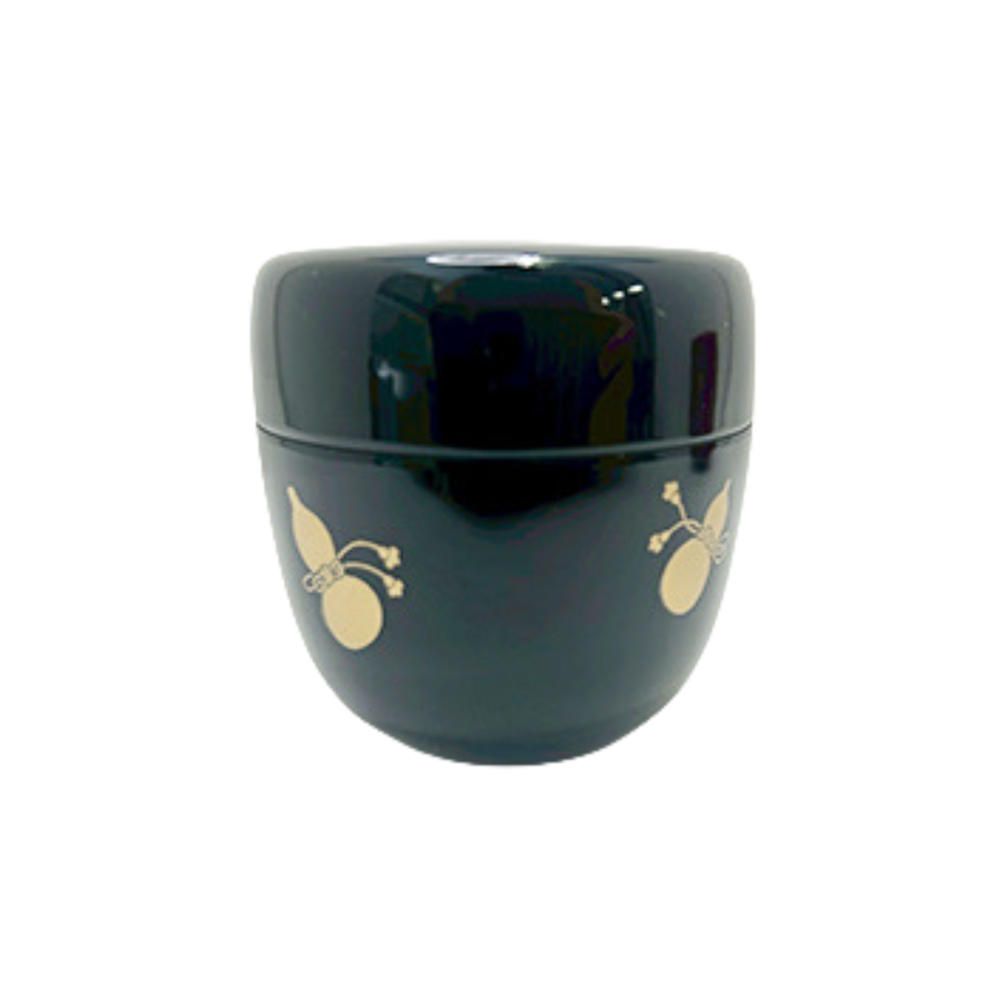 Natsume kuro hyōtan – czarne naczynie na herbatę w kształcie tykwy