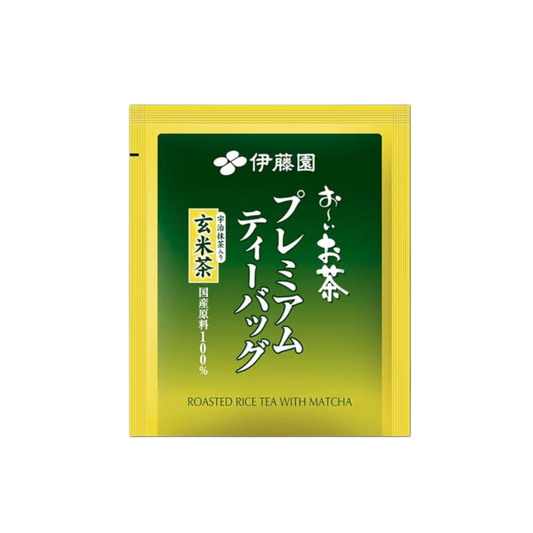 Herbata Itoen Oi Ocha Premium Matcha Green Tea with Roasted Rice – zielona matcha z prażonym ryżem, 50 torebek.