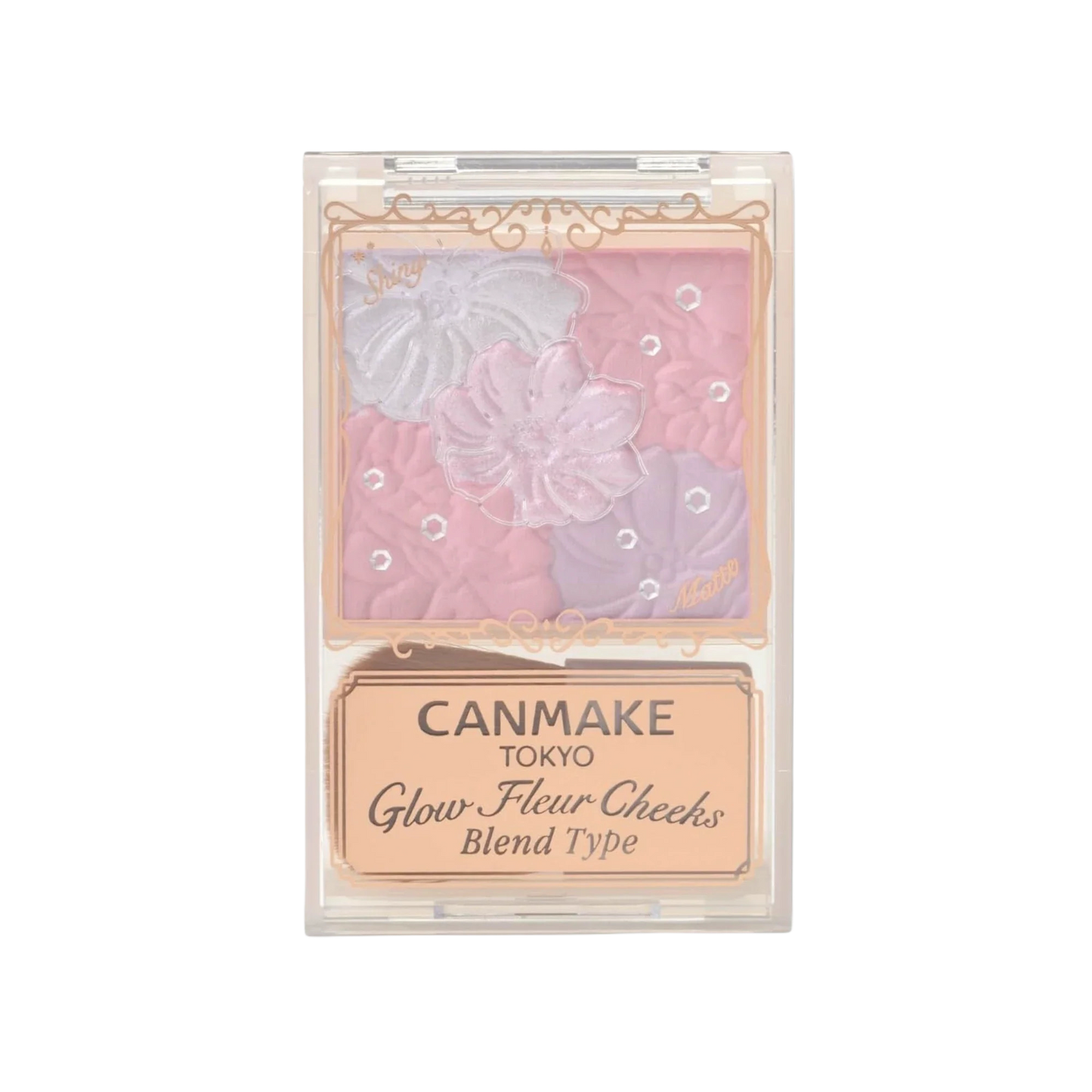 Róż do policzków Canmake Glow Fleur Cheeks Blush Blend Type – dostępny w różnych odcieniach.