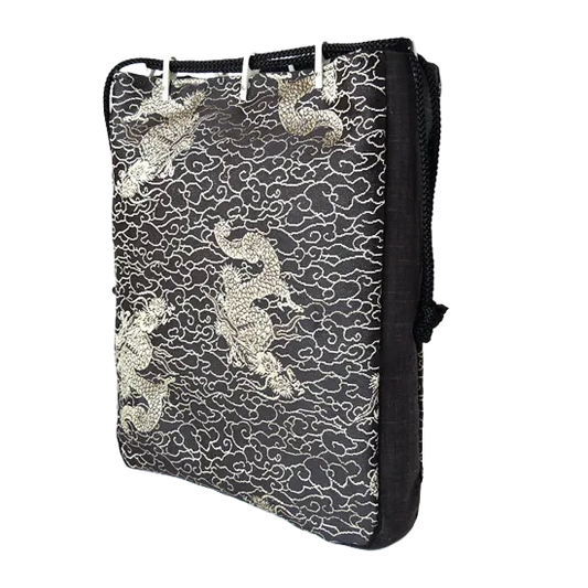 Sanraku tradycyjna japońska torba Shingen z boczną zakładką - motyw smoka