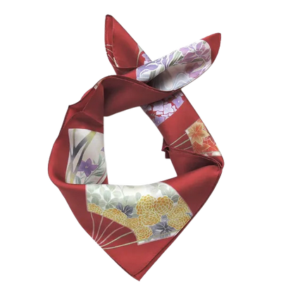 HANA Jedwabna MINI chusta „uczta kwiatów” (różne motywy)