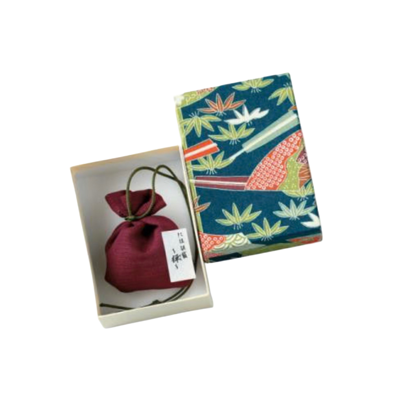 Woreczek zapachowy gładki (duży), Zen, opakowany w pudełko z papieru Yuzen