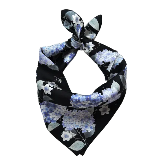 HANA Jedwabna MINI chusta „uczta kwiatów” (różne motywy)