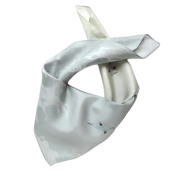 HANA Jedwabna MINI chusta „uczta kwiatów” (różne motywy)