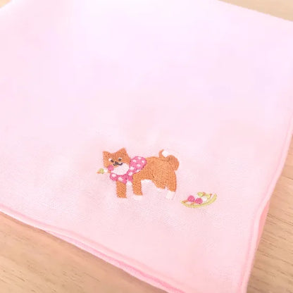 Haftowana chusteczka Nekohirune﻿ (różne wzory)