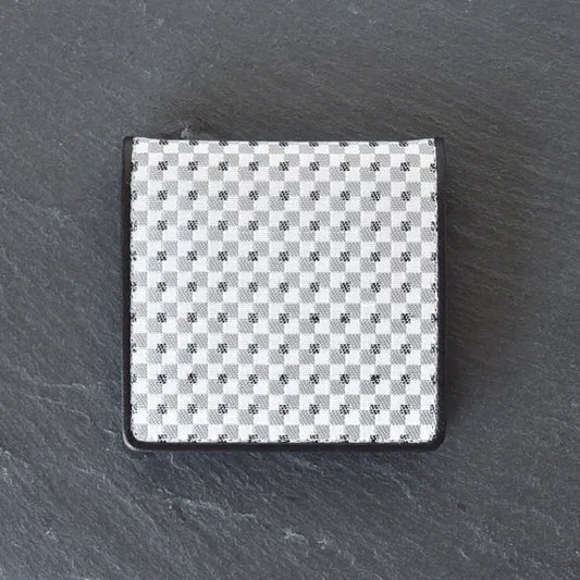 KOMON Portmonetka ze skóry naturalnej z prawdziwego jedwabiu (różne wzory)