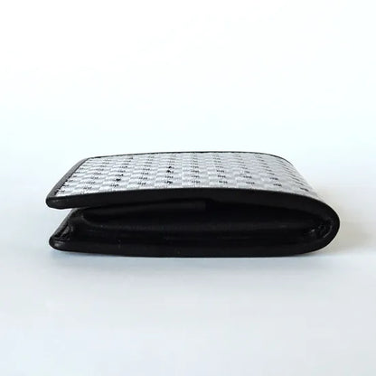 KOMON Portmonetka ze skóry naturalnej z prawdziwego jedwabiu (różne wzory)