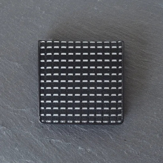 KOMON Portmonetka ze skóry naturalnej z prawdziwego jedwabiu (różne wzory)