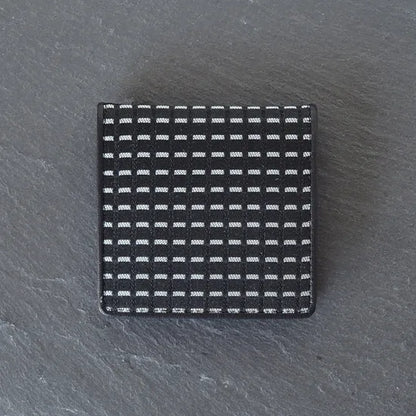 KOMON Portmonetka ze skóry naturalnej z prawdziwego jedwabiu (różne wzory)