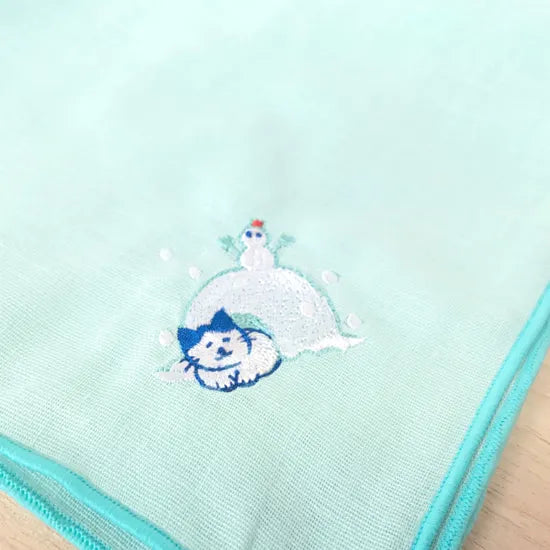 Haftowana chusteczka Nekohirune﻿ (różne wzory)