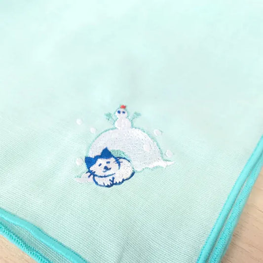 Haftowana chusteczka Nekohirune﻿ (różne wzory)