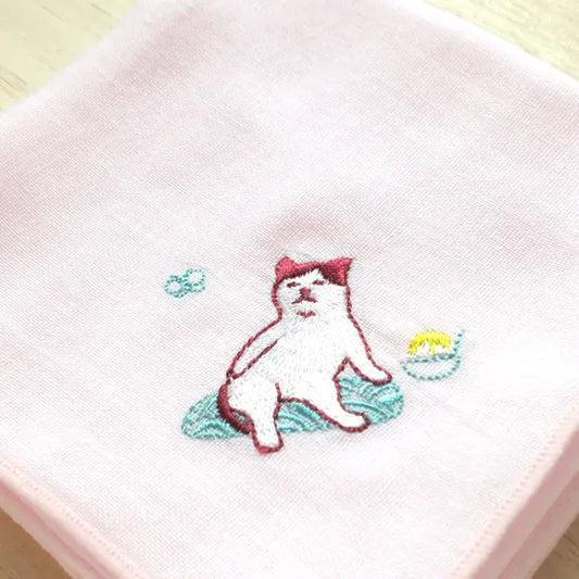 Haftowana chusteczka Nekohirune﻿ (różne wzory)