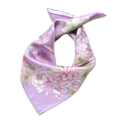 HANA Jedwabna MINI chusta „uczta kwiatów” (różne motywy)