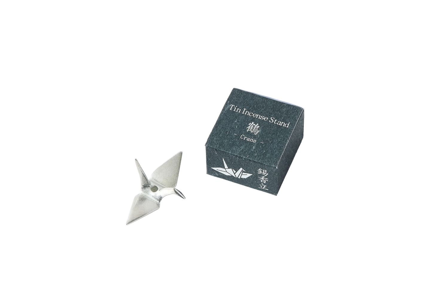 Podstawka na kadzidło z cyny – Żuraw