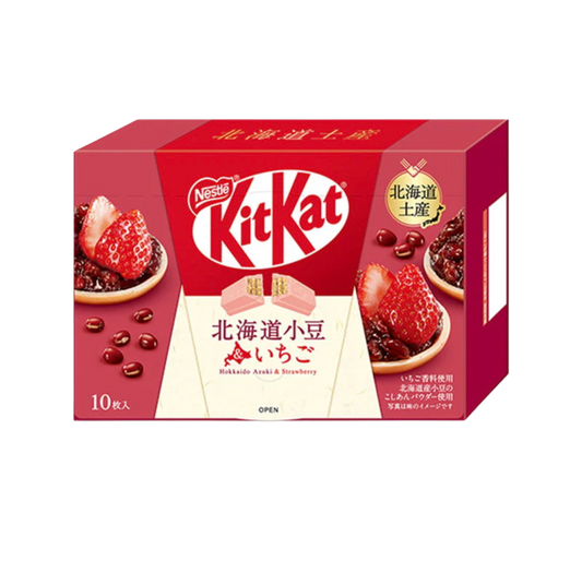 Premium KitKat Fasola i Truskawka z Hokkaido ( 14 szt. )