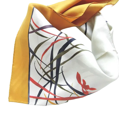 HANA Jedwabna MINI chusta „uczta kwiatów” (różne motywy)