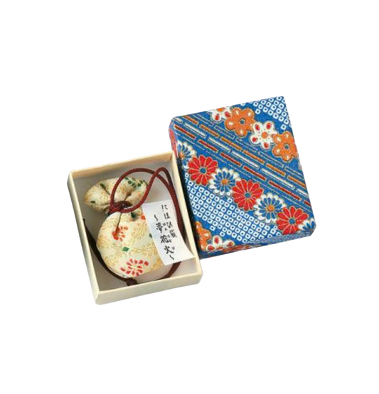 Woreczek zapachowy gładki (mały), Yume Hanabi, opakowany w pudełko z papieru Yuzen