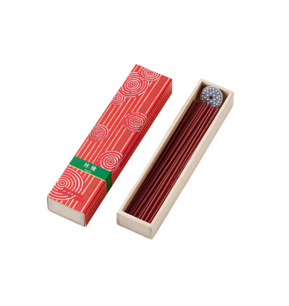 KOUSAIDO – Hyakuraku-ka Ringo JABŁKO (40 szt. + aluminiowa podstawka na kadzidło)