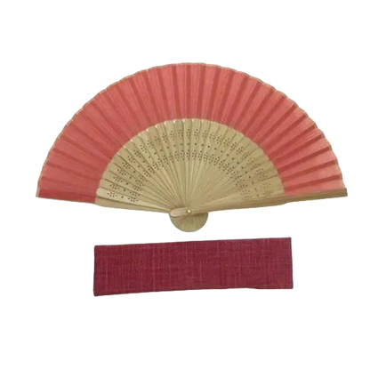 Wachlarz 5,3 cala z etui (granatowy/czerwony)