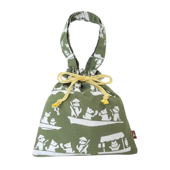 Kyō tenugui - Japoński woreczek z rączką (różne wzory)