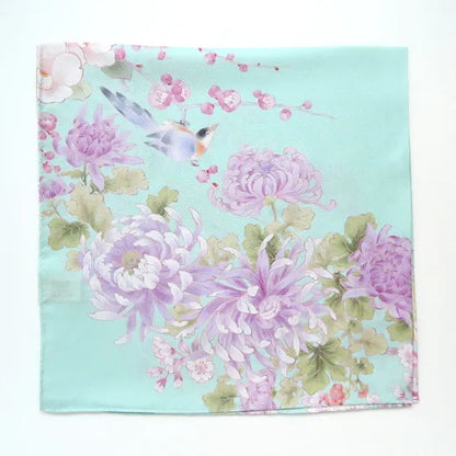 HANA Jedwabna MINI chusta „uczta kwiatów” (różne motywy)