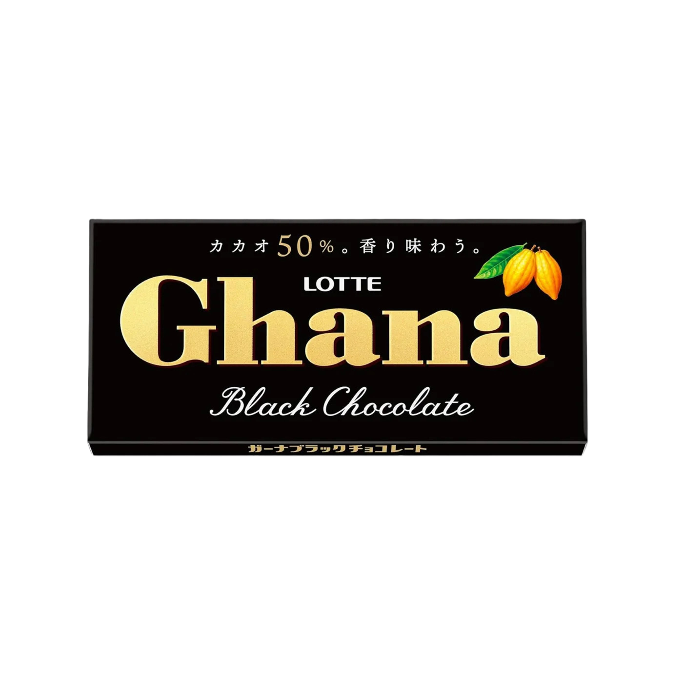 Lotte Ghana Black Chocolate﻿ – gorzka czekolada, 50 g.