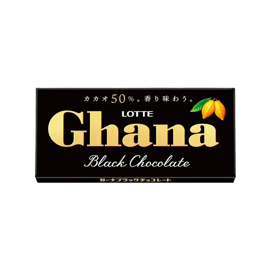 Lotte Ghana Black Chocolate﻿ – gorzka czekolada, 50 g.