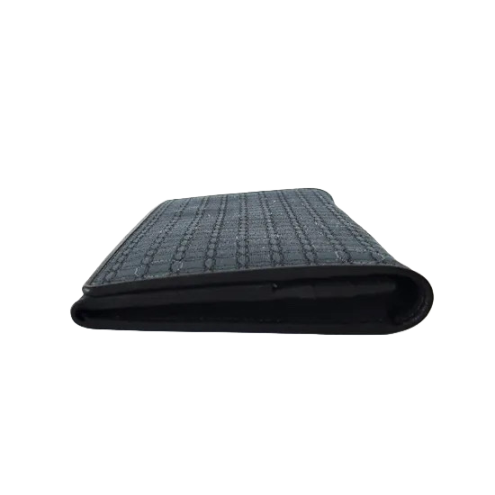 KOMON Długi portfel ze skóry naturalnej z prawdziwego jedwabiu (różne wzory)