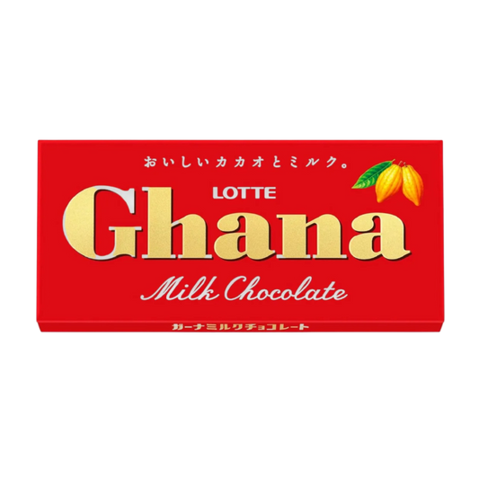 Lotte Ghana Milk Chocolate﻿ – mleczna czekolada, 50 g.