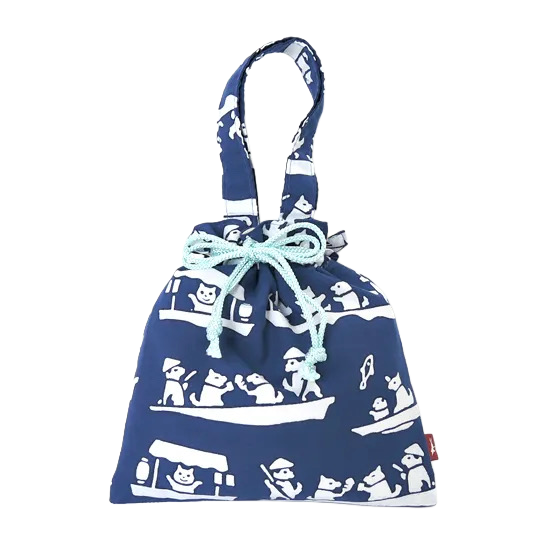 Kyō tenugui - Japoński woreczek z rączką (różne wzory)