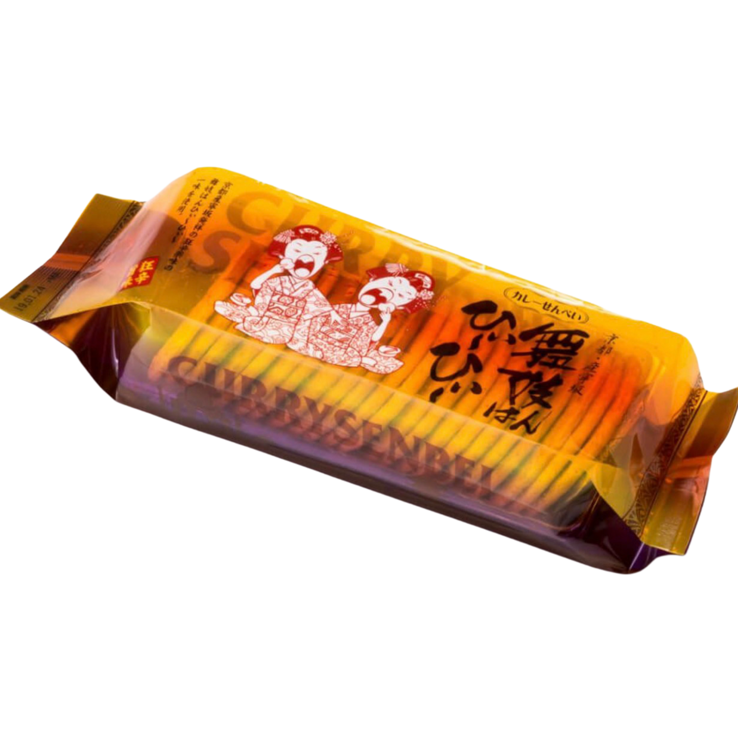 Chrupiące krakersy ryżowe curry (Maiko-han Hii~Hii~) z ostrym i aromatycznym smakiem przyprawy