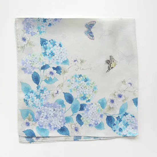 HANA Jedwabna MINI chusta „uczta kwiatów” (różne motywy)