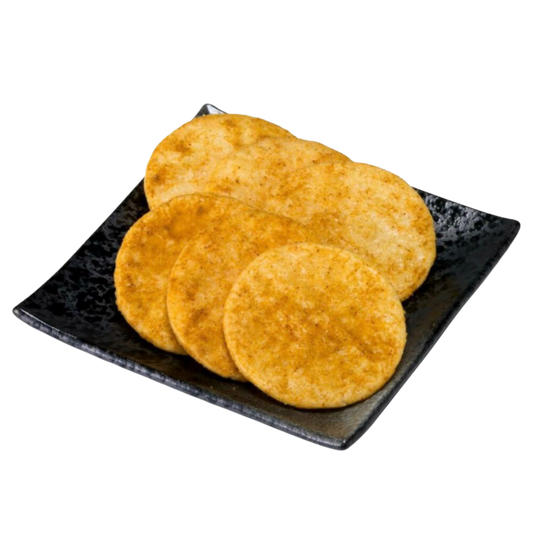 Chrupiące krakersy ryżowe curry (Maiko-han Hii~Hii~) z ostrym i aromatycznym smakiem przyprawy