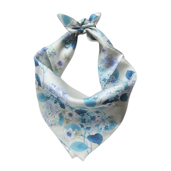 HANA Jedwabna MINI chusta „uczta kwiatów” (różne motywy)