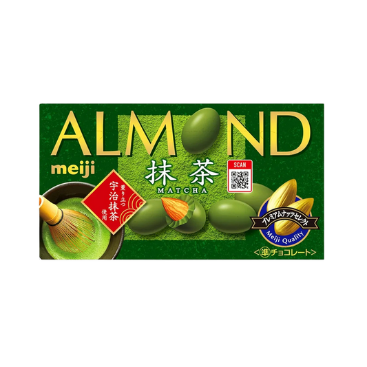 Meiji Almond Matcha Chocolate﻿ – czekoladki z migdałami w czekoladzie matcha, 58 g