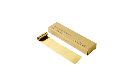 Mosiężna długa podstawka na kadzidło, wzorzysty model