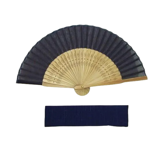 Wachlarz 5,3 cala z etui (granatowy/czerwony)