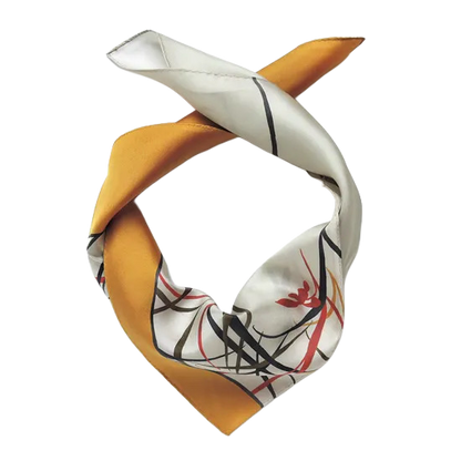 HANA Jedwabna MINI chusta „uczta kwiatów” (różne motywy)