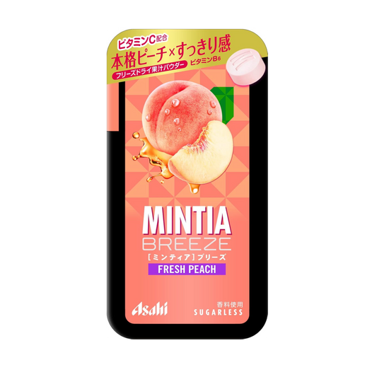 Asahi Group Foods Mintia Breeze Fresh Peach (30 Pastylek x 8 Paczek)