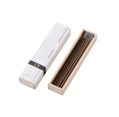 KOUSAIDO – Hyakuraku-ka Mokuren MAGNOLIA (40 szt. + aluminiowa podstawka na kadzidło)