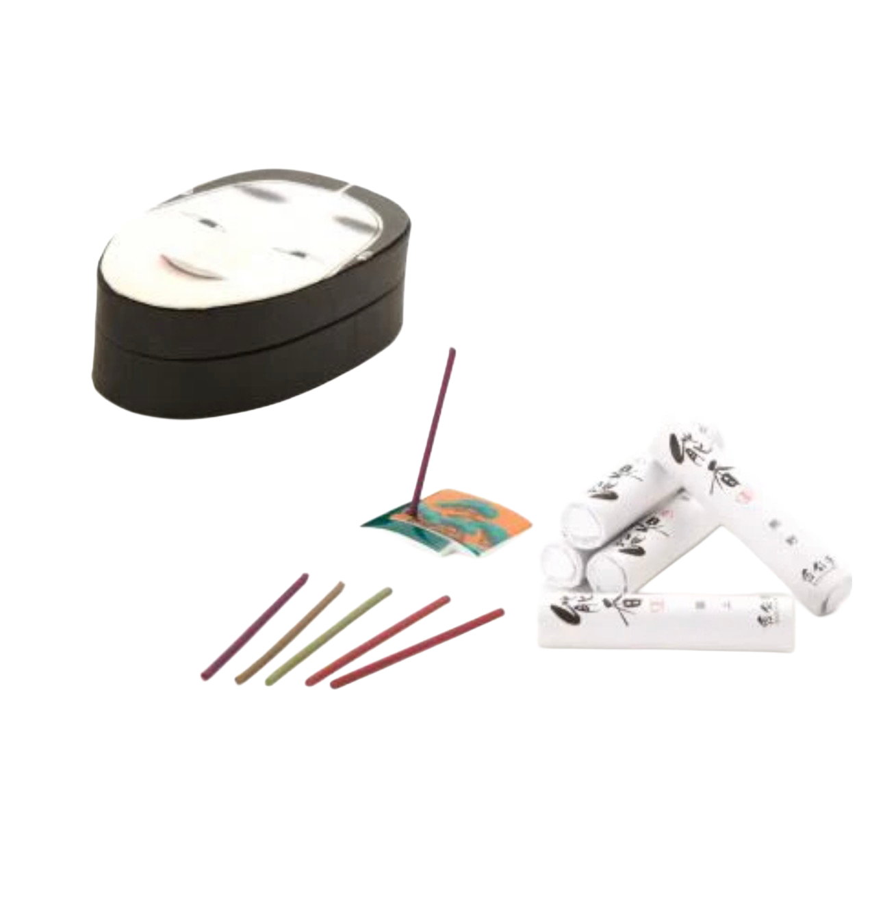 Nōkō Gift Box – Maska Komote (5x5szt + podstawka na kadzidło)