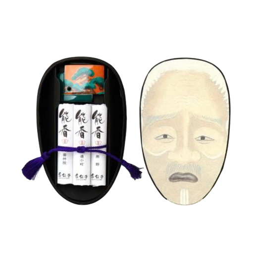 Nōkō Gift Box – Maska Okina (5x5szt + podstawka na kadzidło)