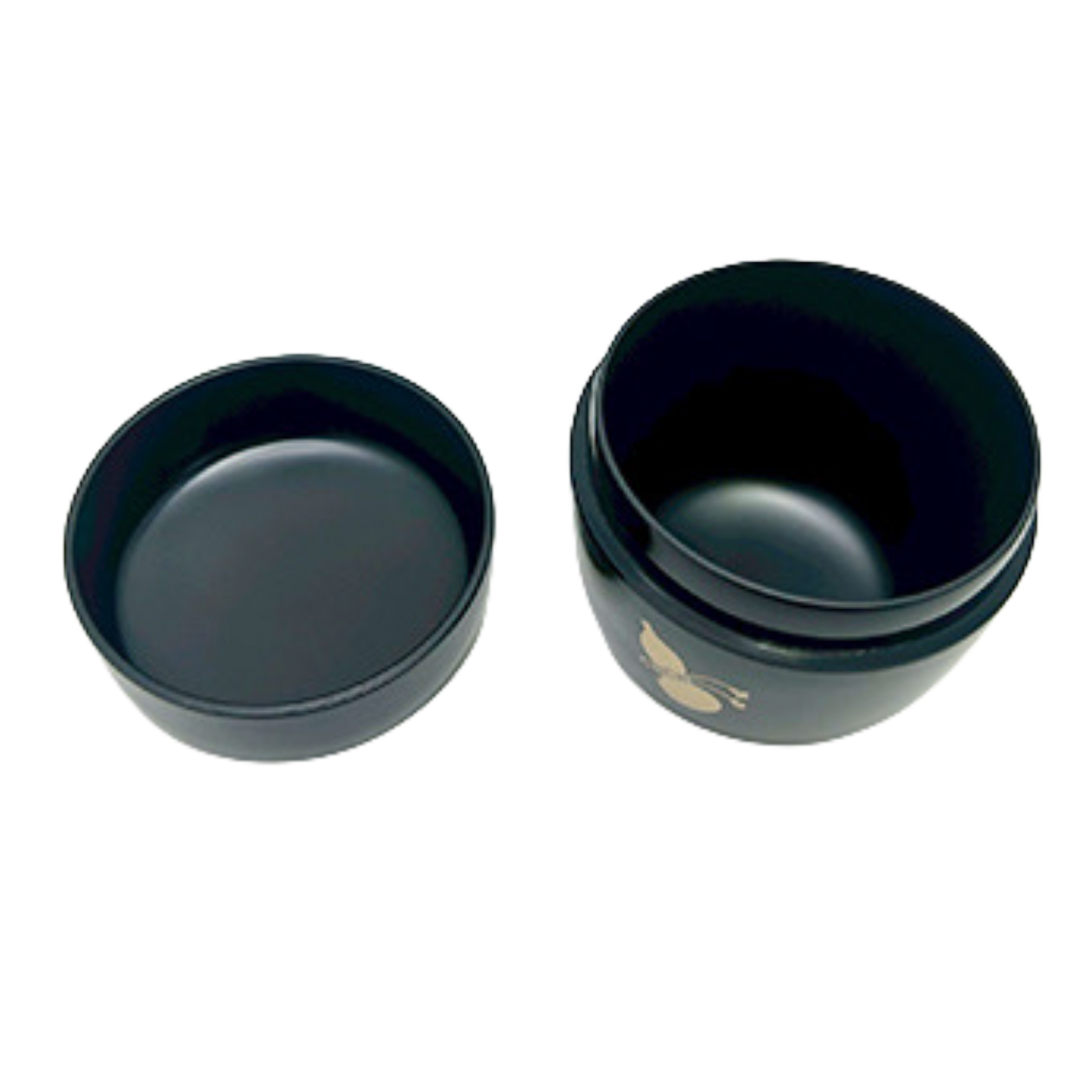 Natsume kuro hyōtan﻿ – czarne naczynie na herbatę w kształcie tykwy